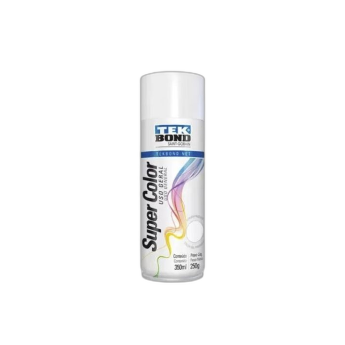 Tinta Spray Branco Brilho - Tekbond