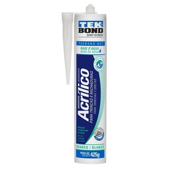 Adesivo Acrilico Sela Trincas Branco 425 Gr Tekbond