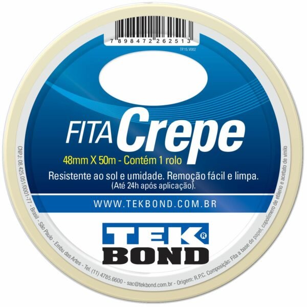 Fita Crepe 50Mt Tekbond
