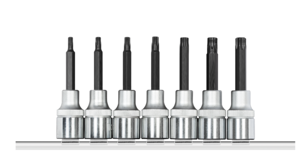 Jogo de Soquete Torx T Encaixe 1/2 Longo com 7 Pç Gedore Red