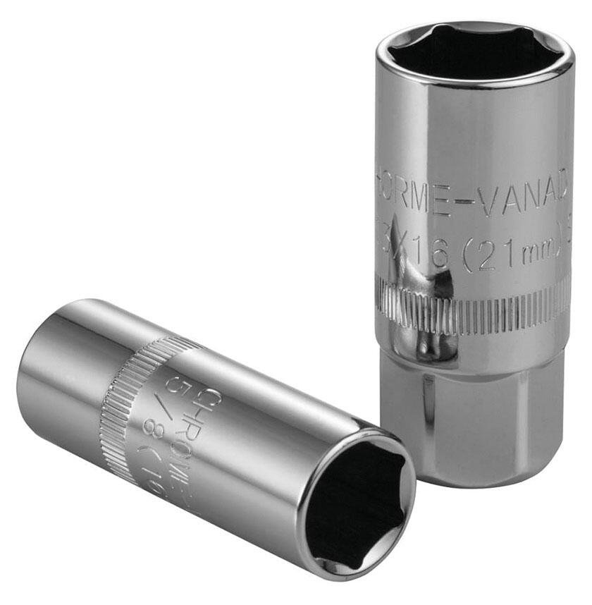 Jogo Soquete para Vela Estriado 16 e 21Mm Encaixe 1/2