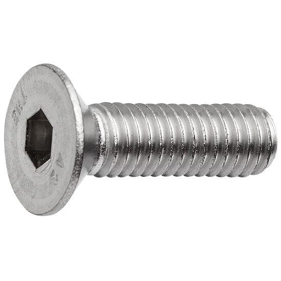 Parafuso Allen Chata Inox 304 Polegada