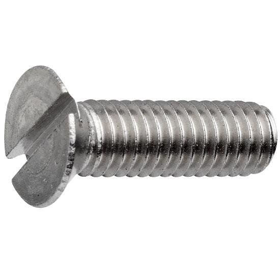 Parafuso Máquina Chata Fenda Inox 304 Polegada