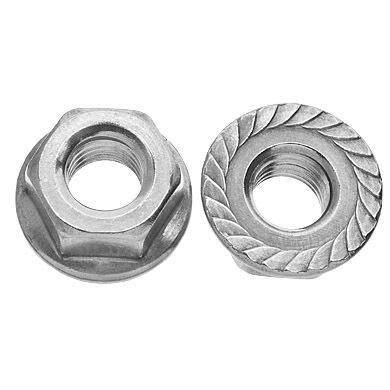 Porca Flangeada Serrilhada Inox 304 Polegada