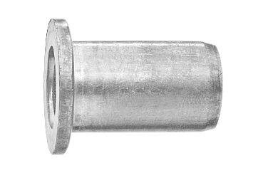 Rebite com Rosca Cabeça Plana Inox