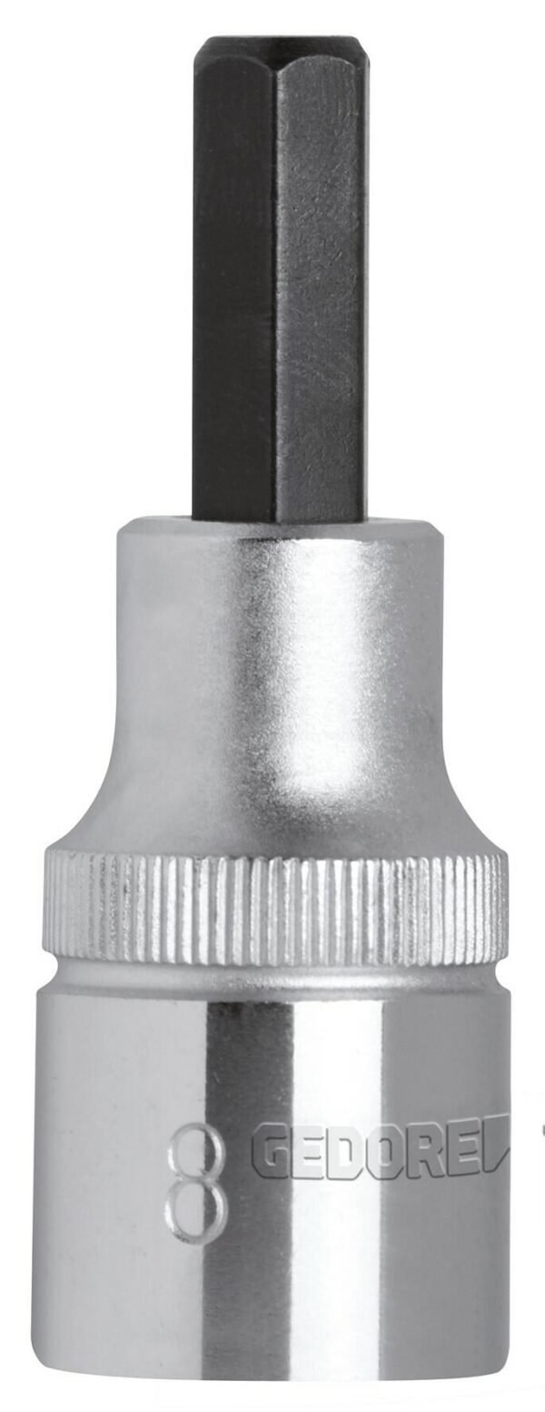 Soquete Allen Encaixe 1/2 Curto Metrico Gedore Red