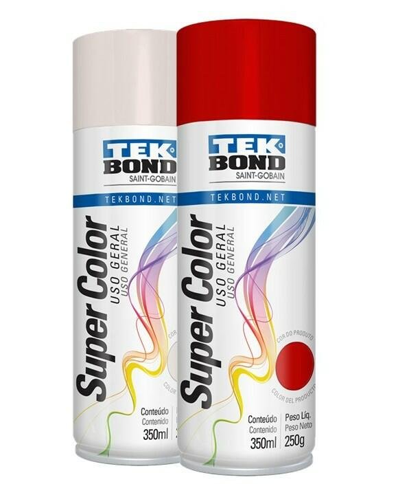 Tinta Spray Vermelho-Rosa 350Ml Tekbond